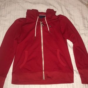 Red tommy zip up